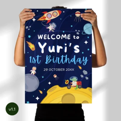 Kids Birthday Party Welcome Sign