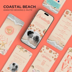 Coastal Beach Wedding E-Invite v1.0