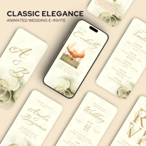 Modern Minimalist Wedding E-Invite v1.0