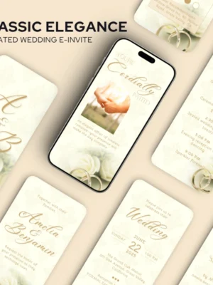 Modern Minimalist Wedding E-Invite v1.0