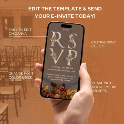 Industrial Chic Wedding E-Invite