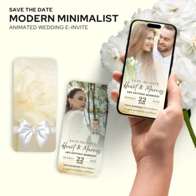 Save the Date Modern Minimalist