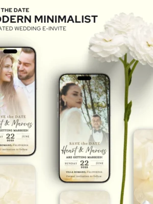 Save the Date Modern Minimalist