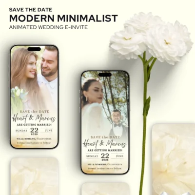 Save the Date Modern Minimalist