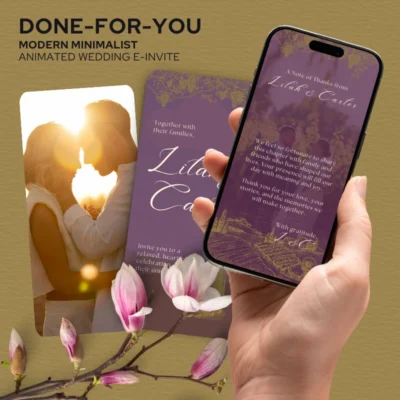 Rustic Vineyard Wedding E-Invite v1.0