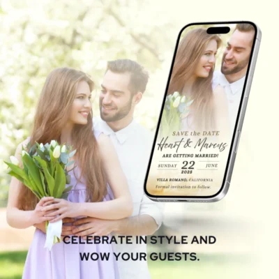 Save the Date Modern Minimalist