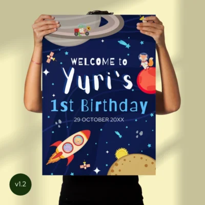 Kids Birthday Party Welcome Sign