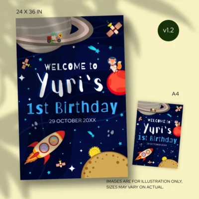 Kids Birthday Party Welcome Sign