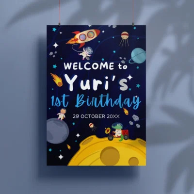 Kids Birthday Party Welcome Sign