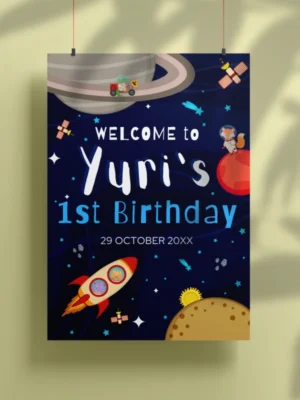 Kids Birthday Party Welcome Sign