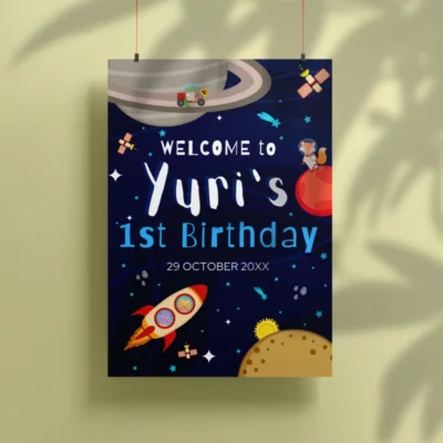 Kids Birthday Party Welcome Sign