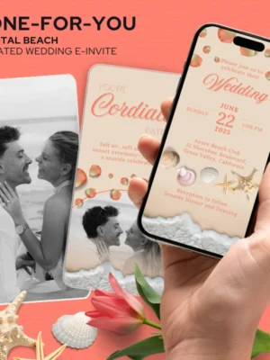 Coastal Beach Wedding E-Invite v1.0