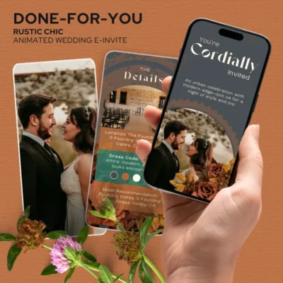 Industrial Chic Wedding E-Invite v1.0