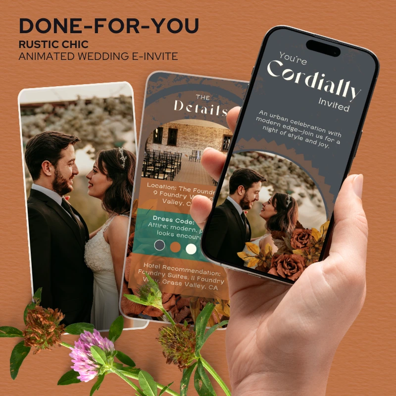 Industrial Chic Wedding E-Invite v1.0