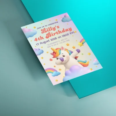 Birthday Invite Unicorn Theme v1.0