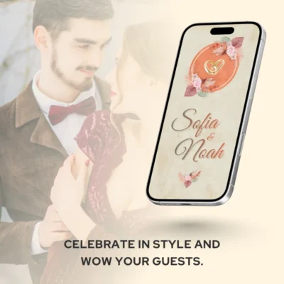 Save the Date Boho Garden Wedding E-Invite v1.0
