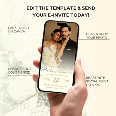 Save the Date Classic Elegance Wedding E-Invite v1.0