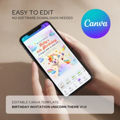 Birthday Invite Unicorn Theme v1.0