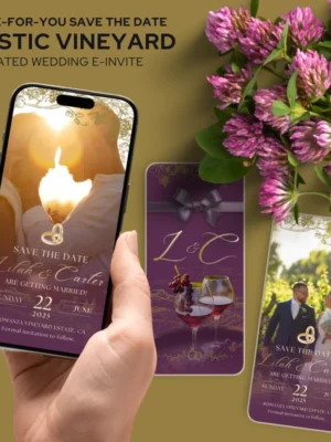 Save the Date Rustic Chic Wedding E-Invite v1.0