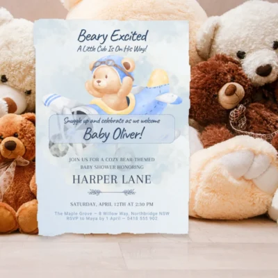 Baby Shower Invitation Bear Theme v1.0