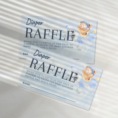 Baby Shower Raffle Template Bear Theme v1.0