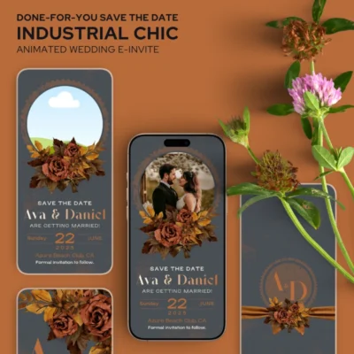 DFY Animated Save the Industrial Chic Wedding E-Invite v1.0
