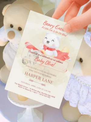 Baby Shower Invitation Bear Theme v1.1