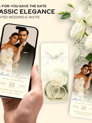 DFY Animated Save the Date Classic Elegance Wedding E-Invite v1.0