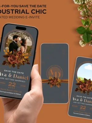 DFY Animated Save the Industrial Chic Wedding E-Invite v1.0
