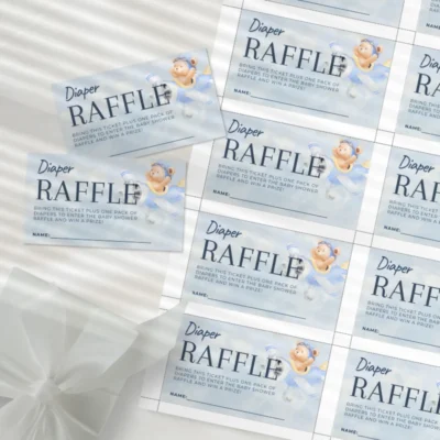 Baby Shower Raffle Template Bear Theme v1.0