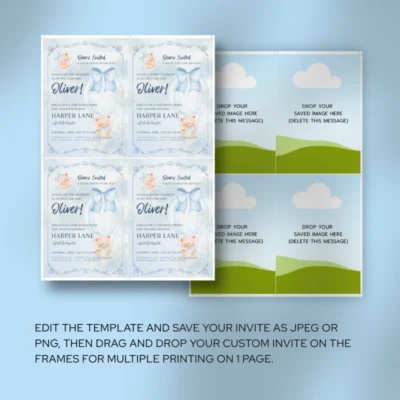 Baby Shower Invitation Bear Theme v1.2