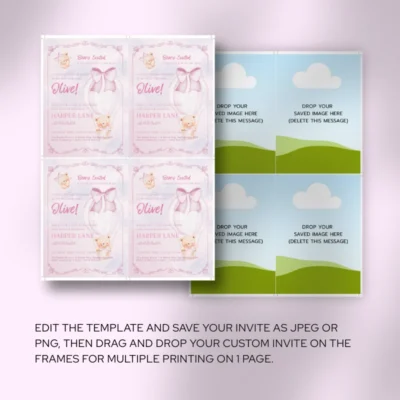 Baby Shower Invitation Bear Theme v1.3
