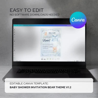 Baby Shower Invitation Bear Theme v1.2