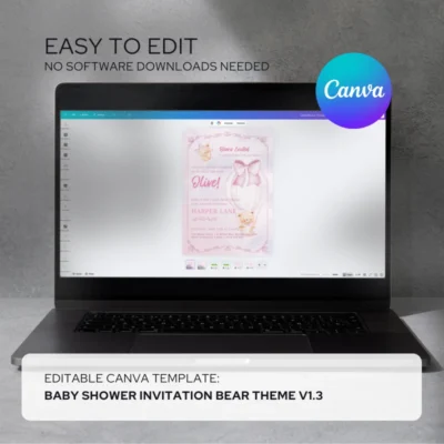 Baby Shower Invitation Bear Theme v1.3
