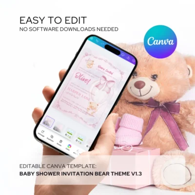 Baby Shower Invitation Bear Theme v1.3