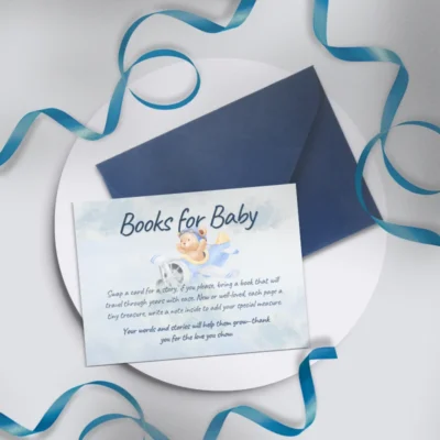 Baby Shower Books for Baby Card Bear Theme v1.0