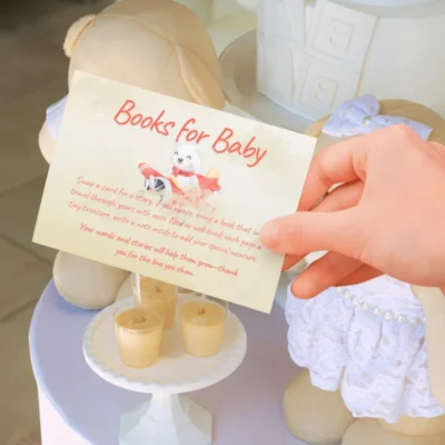 Baby Shower Books for Baby Card Bear Theme v1.1