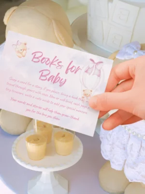 Baby Shower Books for Baby Card Bear Theme v1.3