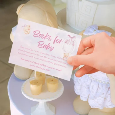 Baby Shower Books for Baby Card Bear Theme v1.3